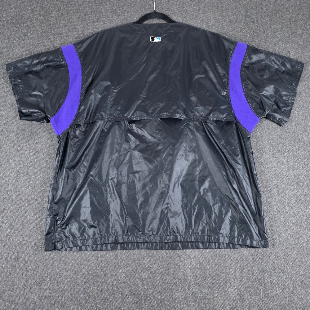 VTG‎ Starter Tampa Bay Devil Rays Windbreaker Mens XL Black Diamond Collection - Picture 6 of 11